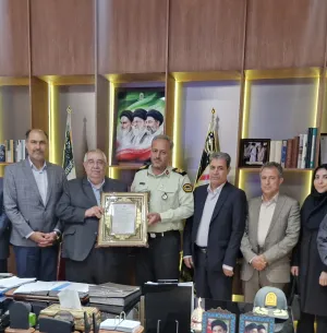 دیدار رئیس دانشگاه با فرمانده انتظامی استان به مناسبت هفته نیروی انتظامی