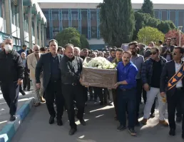 مراسم وداع و تشییع پیکر استاد فقید دکتر عباسعلی پور آذر  