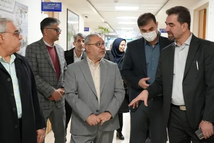 بازدید معاون اجرایی معاونت تحقیقات و فناوری وزارت بهداشت، درمان و آموزش پزشکی از دانشگاه
