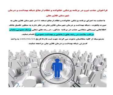 فراخوان جذب نیرو