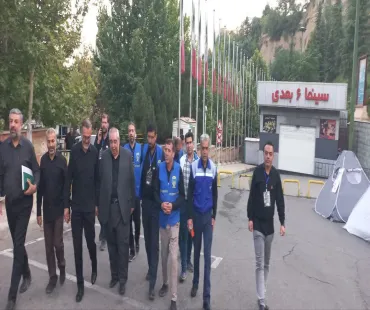 بازدید رئیس دانشگاه از محل استقرار کادر سلامت اعزامی