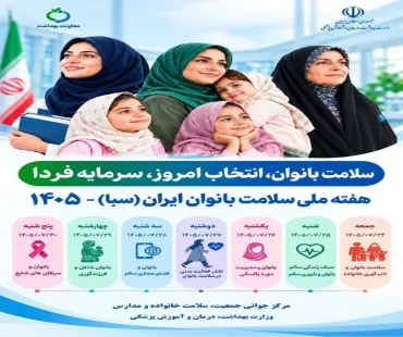 شعار و روزشمار هفته سلامت بانوان 