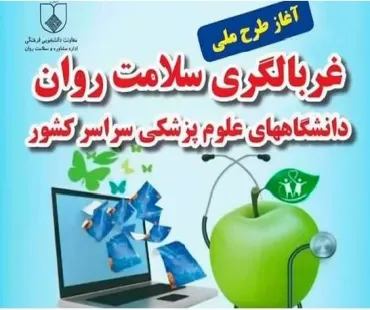 طرح پایش و غربالگری سلامت روان دانشجویان و دستیاران دانشگاه ها