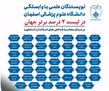  لیست 2 درصد دانشمندان برتر جهان در سال 2025