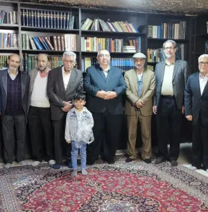 نشست صمیمی رئیس دانشگاه با استاد پیشکسوت دکتر سید محمود بهشتی