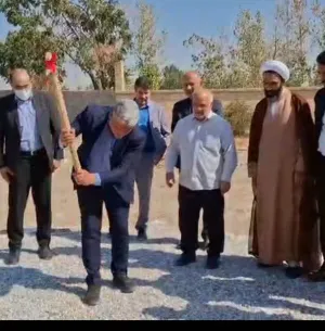 کلنگ احداث مرکز خدمات جامع سلامت دینان درچه، به زمین زده شد