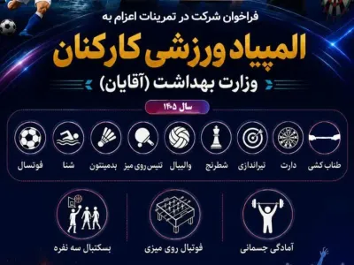 پنجمین المپیاد ورزشی کارکنان وزارت بهداشت (آقایان)
