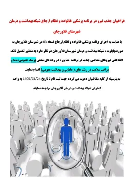 فراخوان جذب نیرو