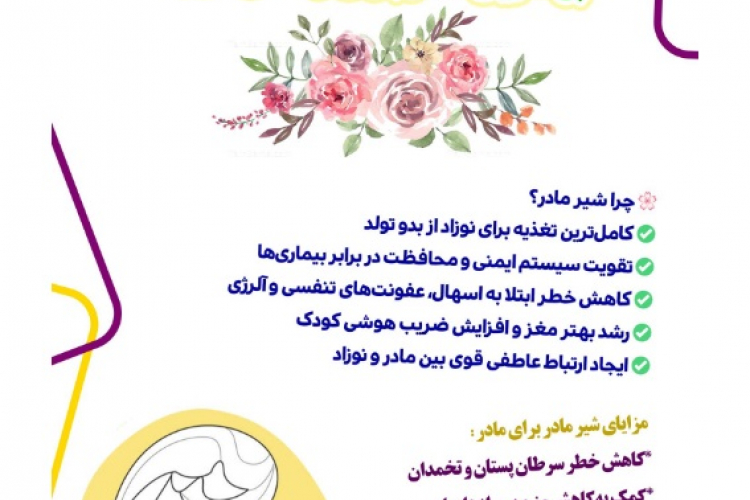 پوسترهای آموزشی هفته جهانی شیرمادر