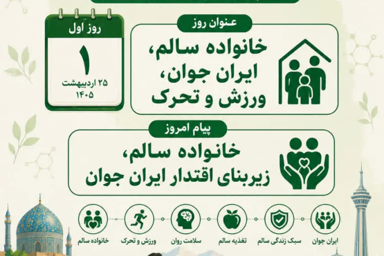 هفته ملی سلامت 25 الی 31 اردیبهشت ماه