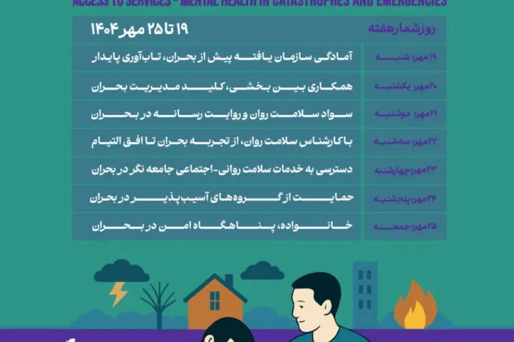 19 تا 25 مهرماه هفته ملی سلامت روان
