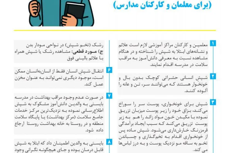 پیشگیری از ابتلا به شپش سر(پدیکلوزیس)