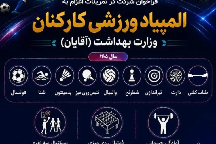 پنجمین المپیاد ورزشی کارکنان وزارت بهداشت (آقایان)