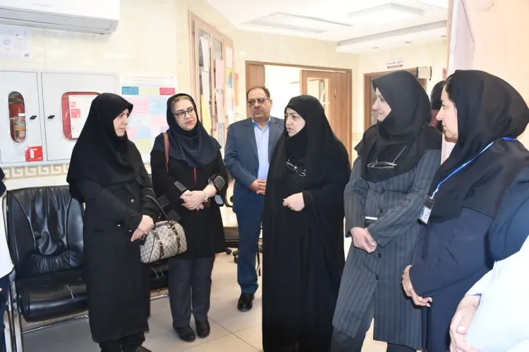بازدید معاون آموزشی وزارت بهداشت، درمان و آموزش پزشکی از مرکز آموزشی، درمانی آیت الله شهید دکتر بهشتی(ره)