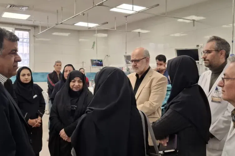بازدید معاون آموزشی وزارت بهداشت درمان و آموزش پزشکی از برخی مراکز آموزشی درمانی دانشگاه  