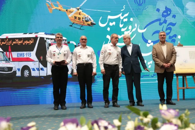 معاون فنی و عملیات اورژانس استان اصفهان، برترین کشور شد