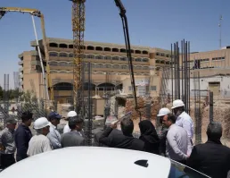 بازدید رییس دانشگاه از پروژه الزهرا