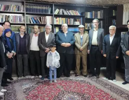 نشست صمیمی رئیس دانشگاه با استاد پیشکسوت دکتر سید محمود بهشتی