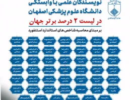  لیست 2 درصد دانشمندان برتر جهان در سال 2025