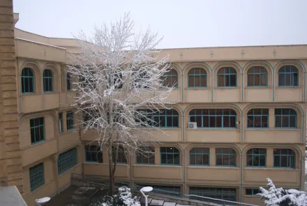 نمای برفی دانشگاه