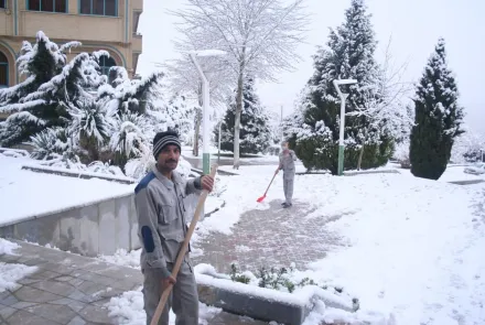 نمای برفی دانشگاه