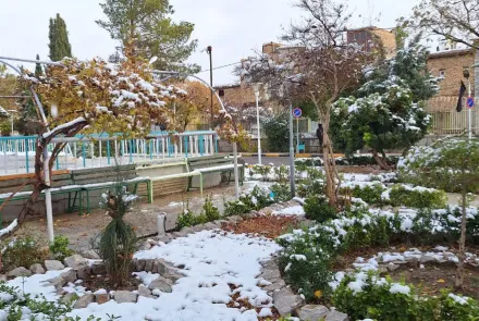 قابهای برفی در واحدهای تابعه دانشگاه و همچنان گرما در جریان درمان و آموزش