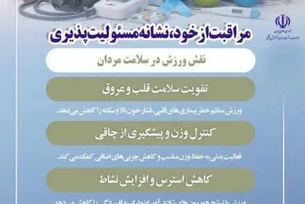 19 الی ۲۵ خرداد ماه هفته جهانی سلامت مردان گرامی باد
