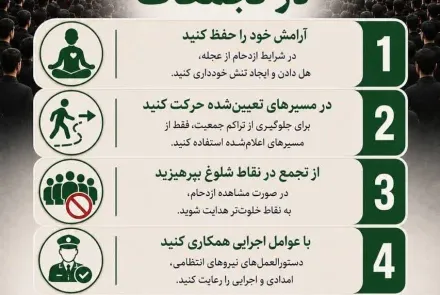 خود مراقبتی در مراسم وداع و تشییع پیکر مطهر امام شهید