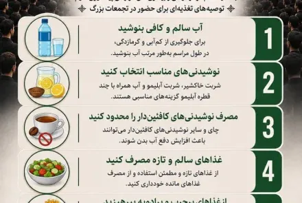 خود مراقبتی در مراسم وداع و تشییع پیکر مطهر امام شهید