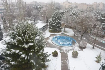 نمای برفی دانشگاه