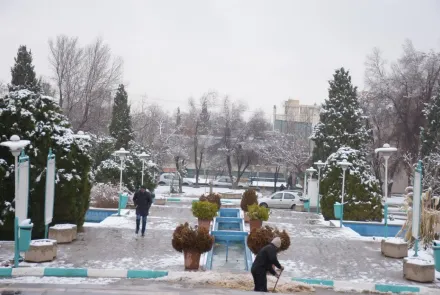 نمای برفی دانشگاه