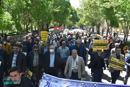 حضور پرشور دانشگاهیان در راهپیمایی روز جهانی قدس