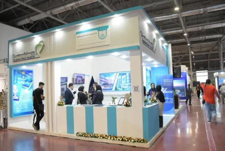 غرفه های برپا شده دانشگاه