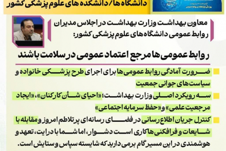  اجلاس مدیران روابط عمومی دانشگاه های علوم پزشکی کشور