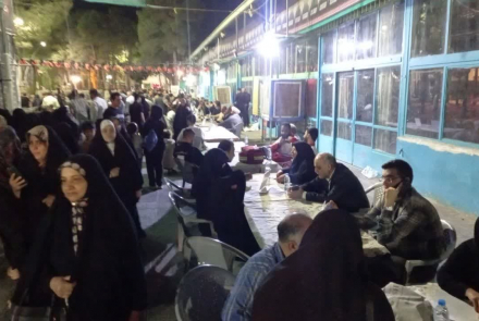 برپایی موکب خدمت دستگاه‌های اجرایی در گلستان شهدا 
