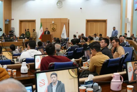 اجتماع بزرگ بسیجیان دانشگاه با عنوان «هم‌عهد تا ظهور» در دانشگاه 