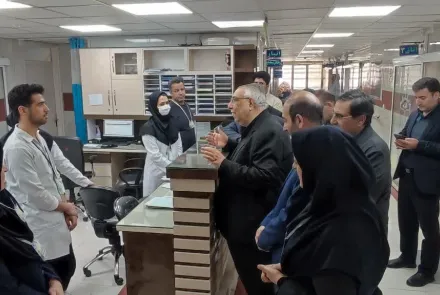 بازدید رئیس دانشگاه از مراکز درمانی سطح استان