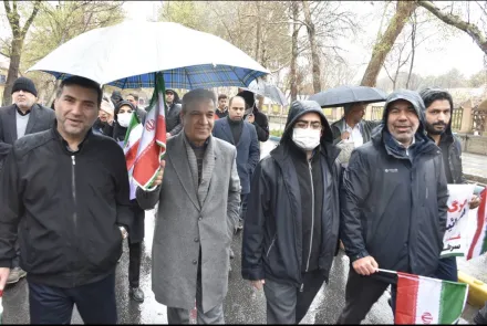 حضور دانشگاهیان علوم پزشکی اصفهان در کنار مردم روزه دار اصفهان در راهپیمایی روز قدس