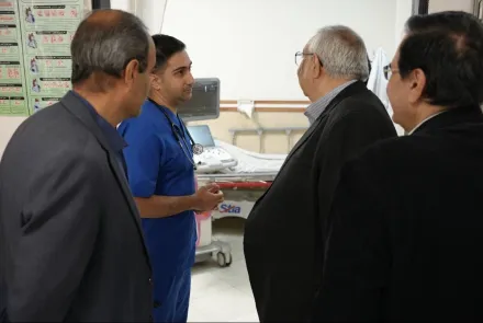 بازدید رئیس دانشگاه از تعدادی بیمارستان‌های اصفهان