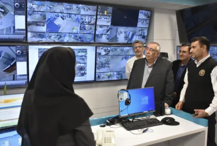 بازدید رئیس دانشگاه از مرکز فرماندهی عملیات اورژانس استان 