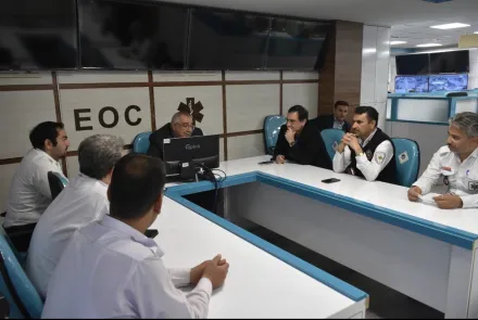 بازدید رئیس دانشگاه از مرکز فرماندهی عملیات اورژانس استان 