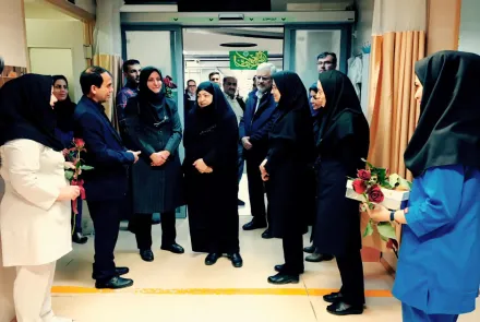 بازدید معاون آمـوزشـی وزارت بهداشت از مرکـز آموزشـی درمانی امیـن 