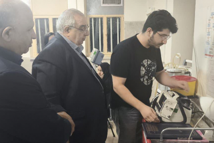 بازدید رئیس دانشگاه از مراکز خدمات جامع سلامت شبانه‌روزی باغبهادران و چرمهین شهرستان لنجان