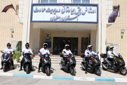 بهره‌برداری از ۷ دستگاه موتورلانس جدید در اورژانس
