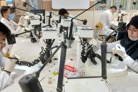 مرحله مهارتی آزمون صلاحیت بالینی کلان منطقه ۷ دردانشکده دندانپزشکی اصفهان برگزار شد 