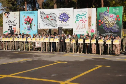 تجلیل از فعالیت های حوزه بسیج دانشگاه در رزمایش اقتدار و صبحگاه مشترک بسیج