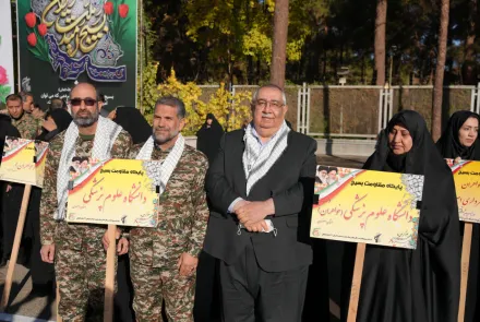 تجلیل از فعالیت های حوزه بسیج دانشگاه در رزمایش اقتدار و صبحگاه مشترک بسیج