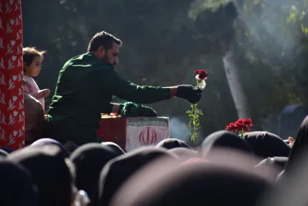 آیین استقبال دانشگاهیان از کاروان اهالی بهشت در دانشگاه