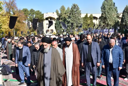 آیین استقبال دانشگاهیان از کاروان اهالی بهشت در دانشگاه