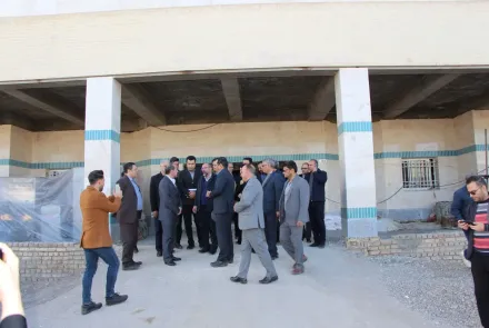 بازدید معاون سیاسی و اجتماعی استاندار اصفهان از بیمارستان در حال ساخت افضلیان شهرستان نایین